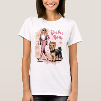 T-shirt Yorkie mom