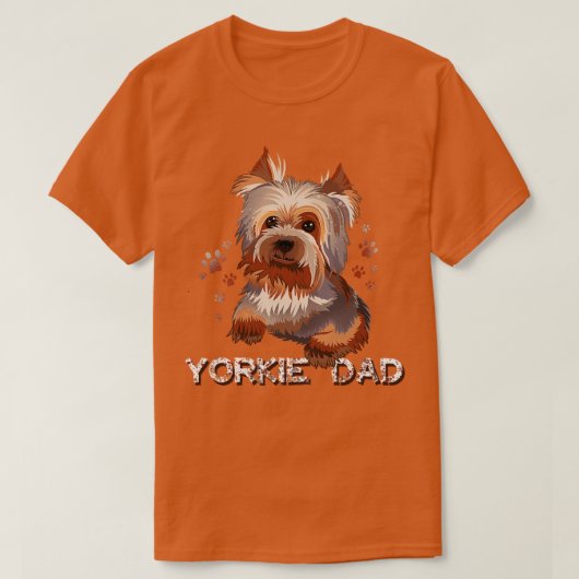 T-shirt Yorkie Papa (Design devant)