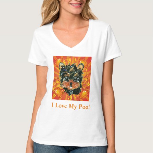 T-SHIRT YORKIE POO (Devant)