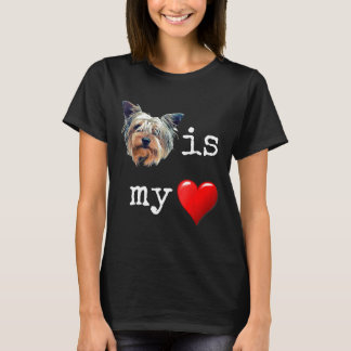T-shirt Yorkie Shirt Love Yorkshire Terrier Cadeaux Hommes