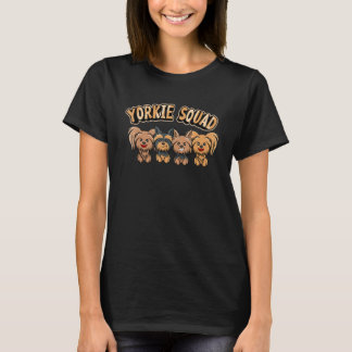 T-shirt Yorkie Squad Funny Yorkshire Terrier Chien