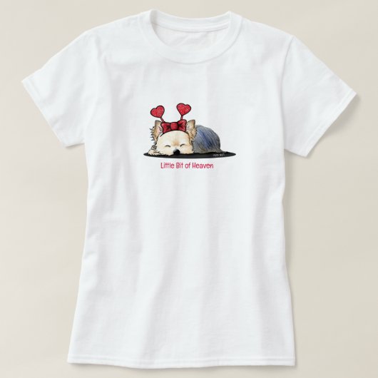 T-Shirt Yorkie Terrier Love Bug (Design devant)