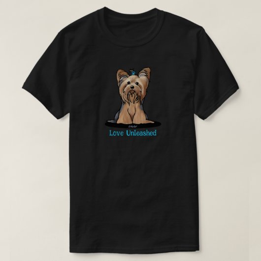 T-shirt Yorkie Terrier Mignon (Design devant)