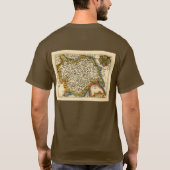 T-shirt Yorkshire Comté Angleterre Ancien Atlas Antiquaire (Dos)