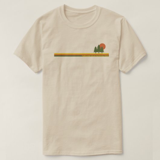 T-shirt Yorkshire Dales Parc national Pine Trees Soleil (Design devant)