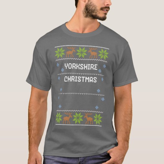 T-shirt Yorkshire garçon de Noël (Devant)