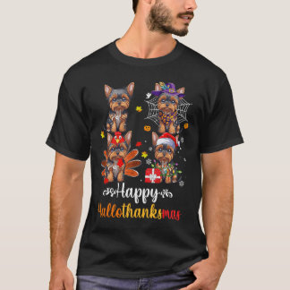 T-shirt Yorkshire Halloween Joyeux Noël Joyeux Hallotha