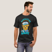 T-shirt Yorkshire marin Naviguer dans les vagues Yorkie ch (Devant entier)