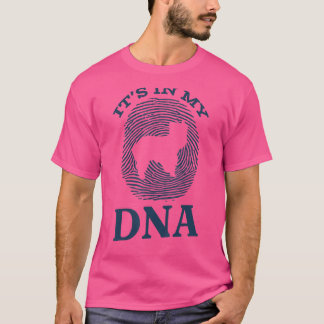 T-shirt Yorkshire Terrier C`est dans mon ADN empreintes di
