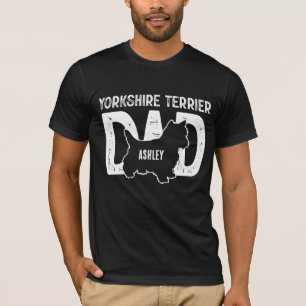 T-shirt Yorkshire Terrier Chien Papa Chien Chien Papa