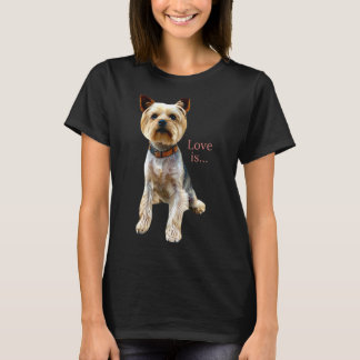 T-shirt Yorkshire Terrier Chien Yorkie Maman Papa Aime Ter