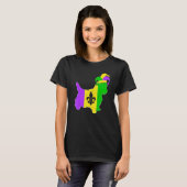 T-shirt Yorkshire Terrier Dog Mardi Gras Carnival Funny Pu (Devant entier)