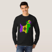T-shirt Yorkshire Terrier Dog Mardi Gras Carnival Funny Pu (Devant entier)