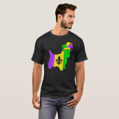 T-shirt Yorkshire Terrier Dog Mardi Gras Carnival Funny Pu (Devant entier)