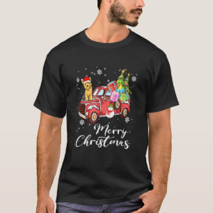 T-shirt Yorkshire Terrier équitation Camion Rouge Joyeux N