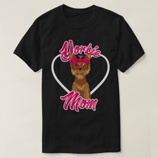 T-shirt Yorkshire Terrier Funny Yorkie Maman (Design devant)