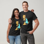 T-shirt Yorkshire Terrier I Love Papa Chien (Unisexe)