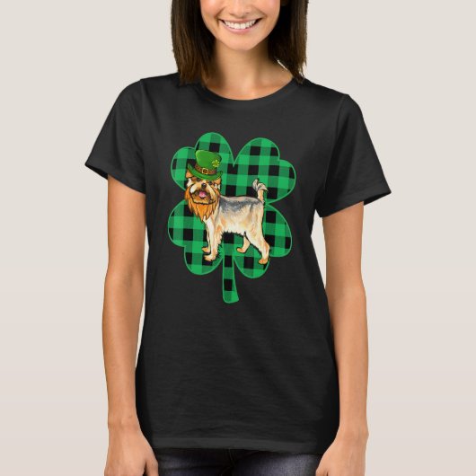 T-shirt Yorkshire Terrier Leprechaun Jour de la Saint Patr (Devant)