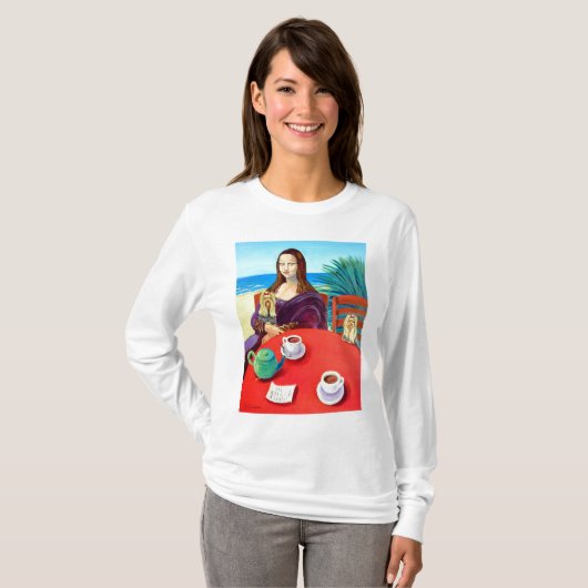 T-shirt Yorkshire Terrier Mona Lisa (Devant entier)