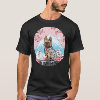 T-shirt Yorkshire Terrier Mont Fuji Funny Chien Landmark
