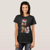 T-shirt Yorkshire Terrier Noël Noël Noël Noël Noël Noël No (Devant entier)