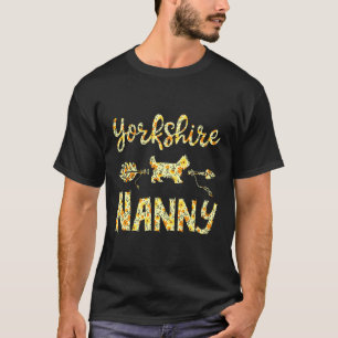 T-shirt Yorkshire Terrier Outfit Chien Maman Yorkie Flower