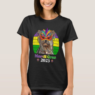 T-shirt Yorkshire Terrier Party Chien Mardi Gras 2023