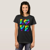 T-shirt Yorkshire Terrier Pride Rainbow Love (Devant entier)
