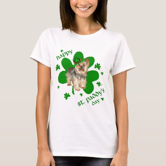 T-shirt Yorkshire Terrier Saint-Patrick (Devant)