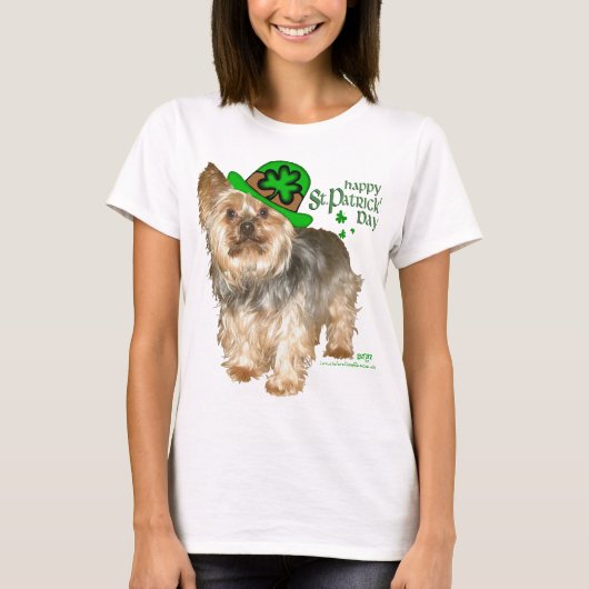 T-shirt Yorkshire Terrier Saint-Patrick (Devant)