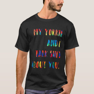 T-shirt Yorkshire Terrier Vous Peinture De Style Rétro