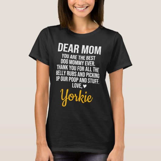 T-shirt Yorkshire Terrier Yorkie Yorkie (Devant)