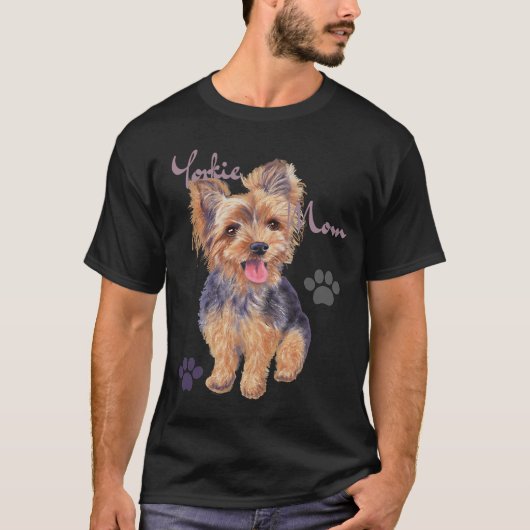 T-shirt Yorkshire Yorkie Maman mignonne Yorkie Chiot (Devant)