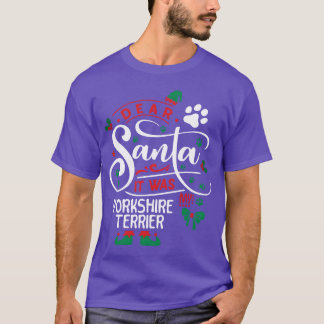 T-shirt Yorkshireerrier Chien de Noël Chien de race de fam