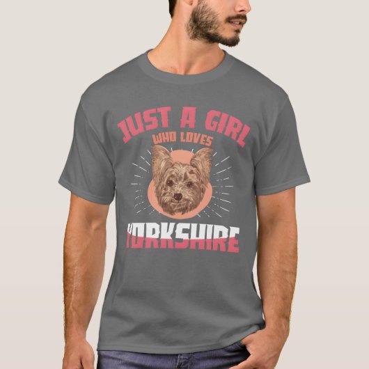 T-shirt Yorkshireerrier Chiot Amoureux de les chiens Chien (Devant)