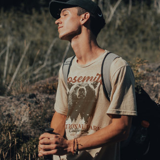 T-shirt Yosemite Grizzly Bear California National Park