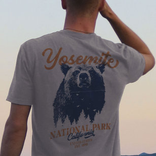 T-shirt Yosemite Grizzly Bear California National Park