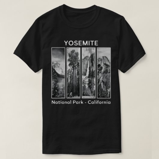 T-shirt Yosemite National Park 1890 Wilderness (Design devant)