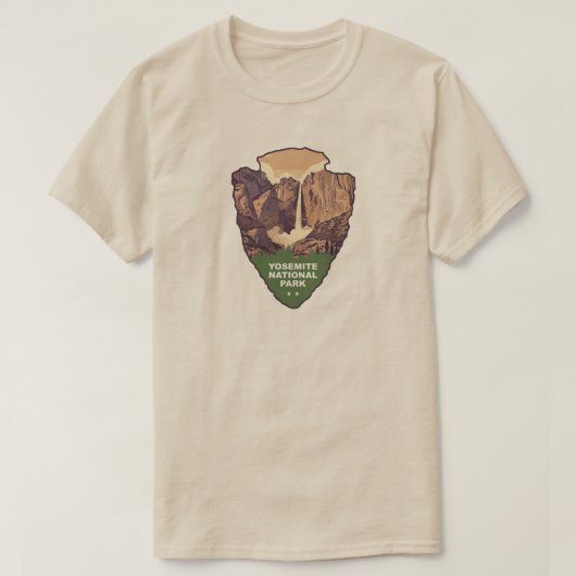 T-shirt Yosemite National Park Bridalveil Fall Arrowhead (Design devant)