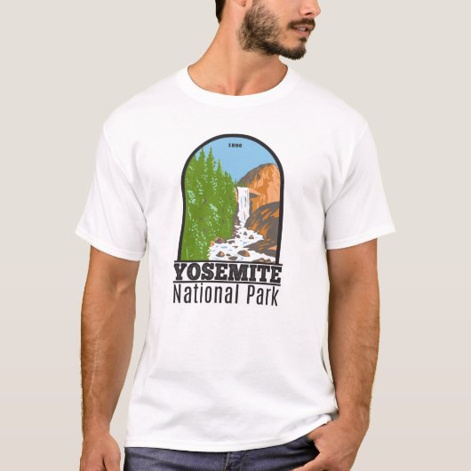 T-shirt Yosemite National Park California Vernal Fall (Devant)