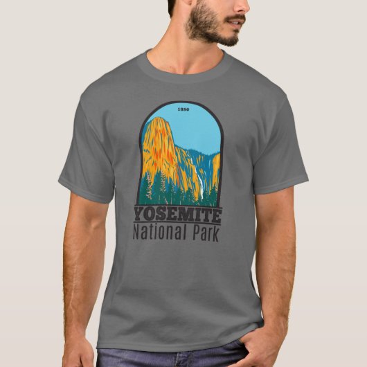 T-shirt Yosemite National Park Sentinel Fall California (Devant)