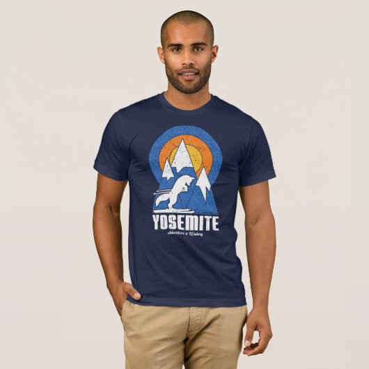 T-shirt Yosemite Ski White Fox (Devant entier)
