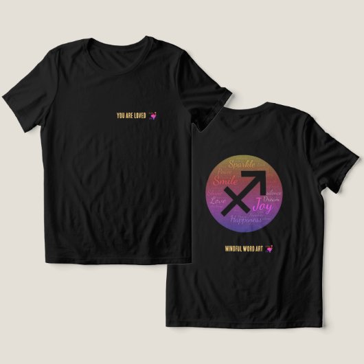 T-Shirt You Are Loved (Ontwerp Voorkant & Achterkant)