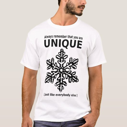 T-shirt You are unique (Devant)