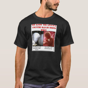 T-SHIRT YOU KNOW YOU LIVE IN COUNTRY RAN BY IDIOTS