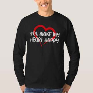 T-shirt You Make My Heart Happy Kids Valentine 1