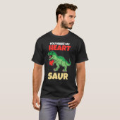 T-shirt You Make My Heart Saur Valentines Day Dinosaur R (Devant entier)