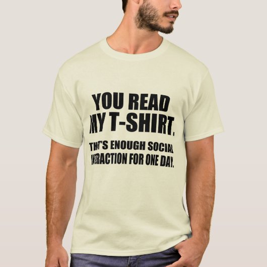 T-shirt You Read (Devant)