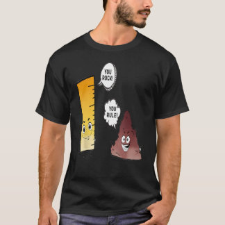 T-shirt You Rock You Rule Funny Rock et Graphic Ruler Pun