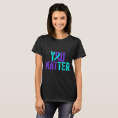 T-shirt You - Suicide Prevention Teal Purple Awareness Rib (Devant entier)